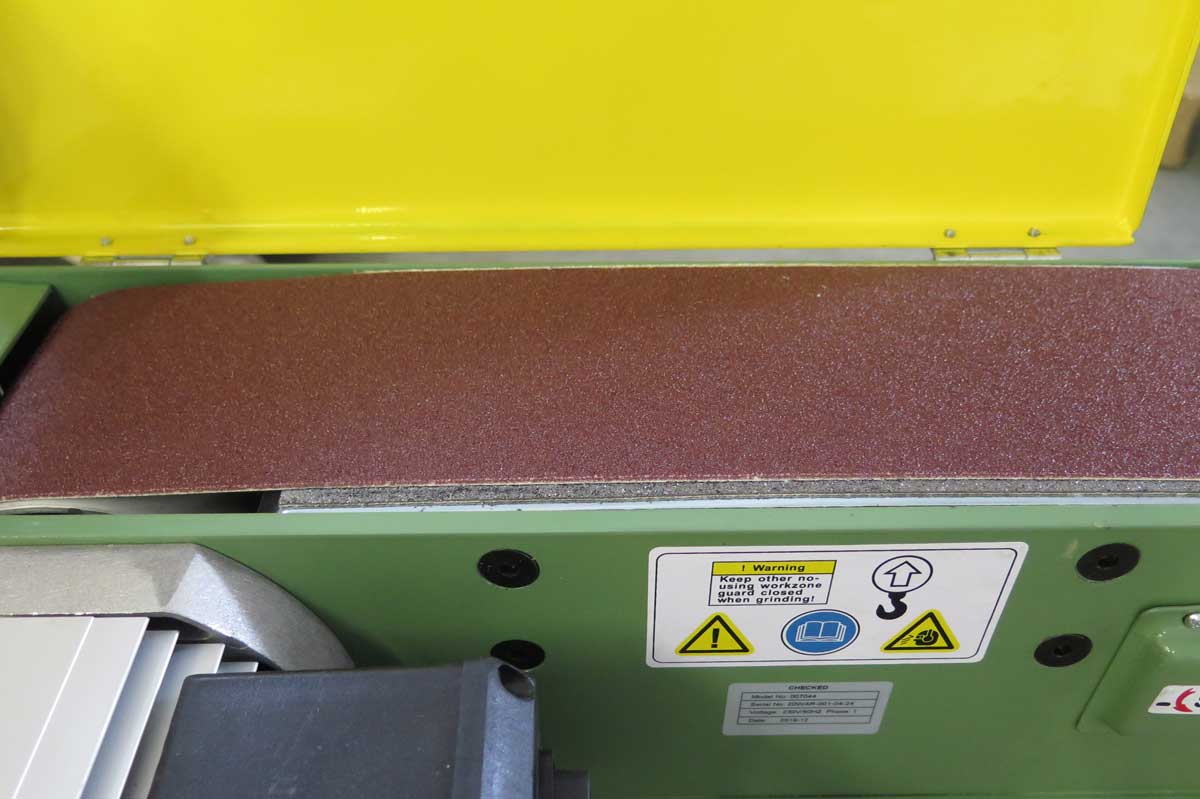 Výkonná pásová bruska se stojanem, 1 fáze, 1.5 kW - 40 kg, Warco