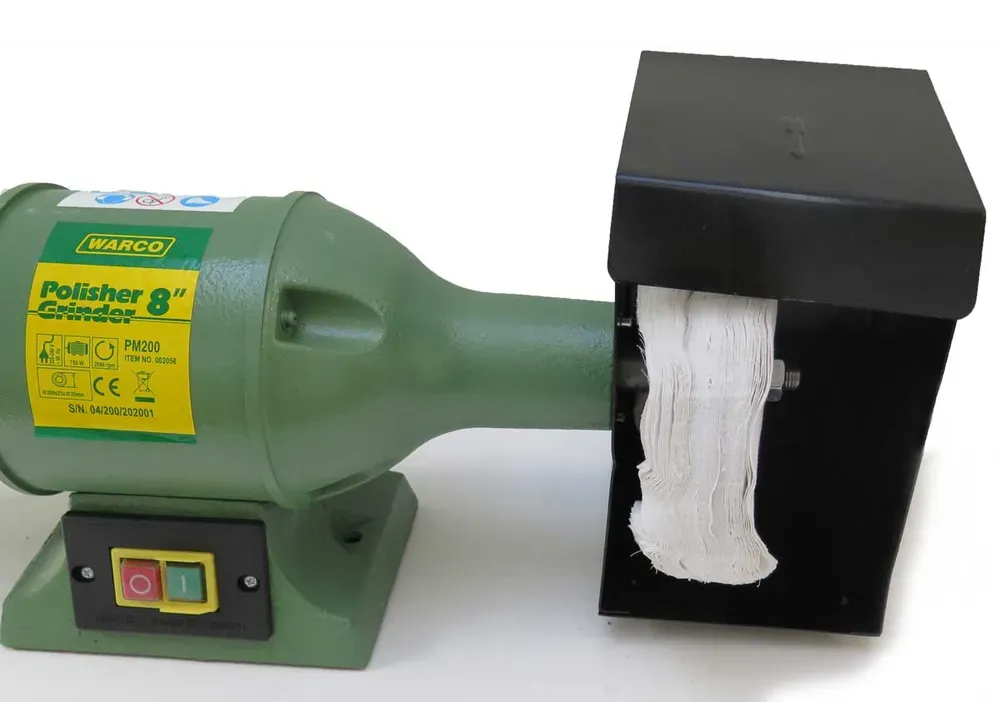 8" profesionální stolní leštící stroj - leštička - 22,5 kg, Warco