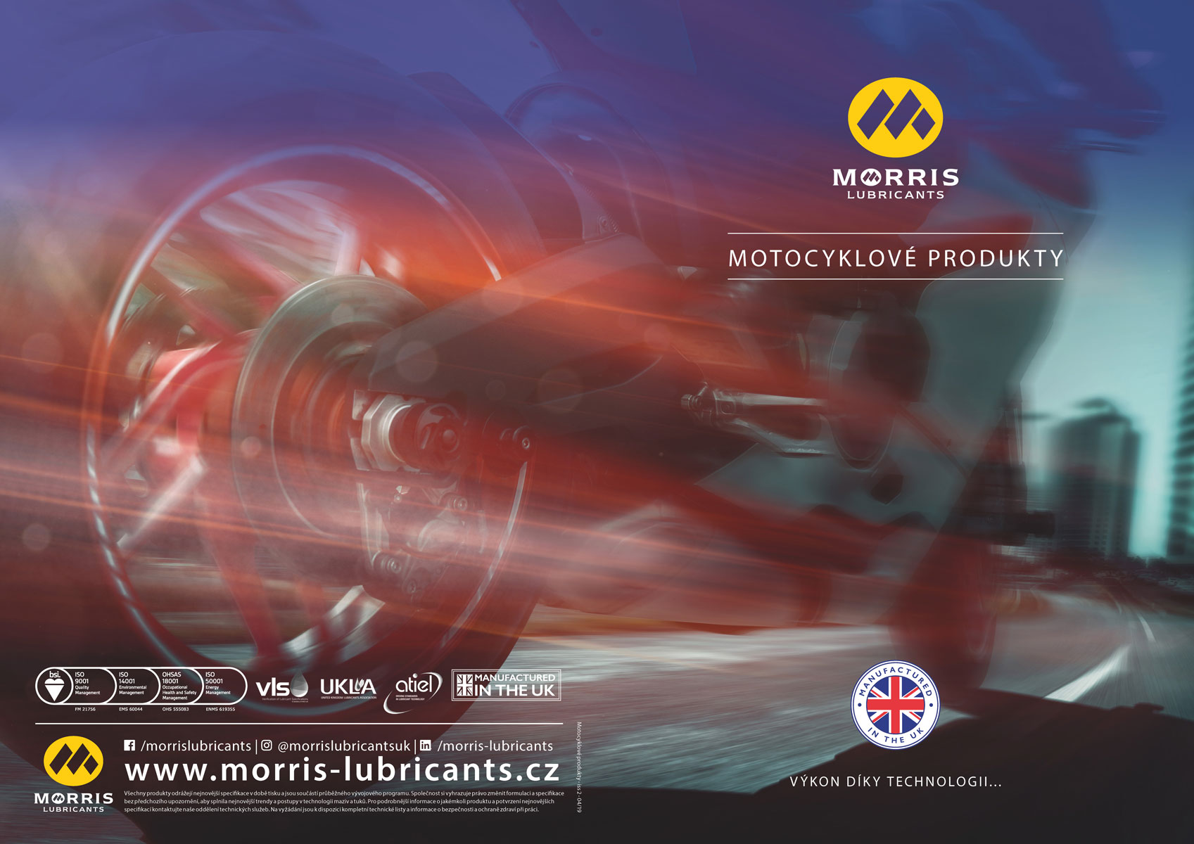 Morris Race 4TT 10W-40, olej pro 4-taktní závodní motocyklové motory, 4l