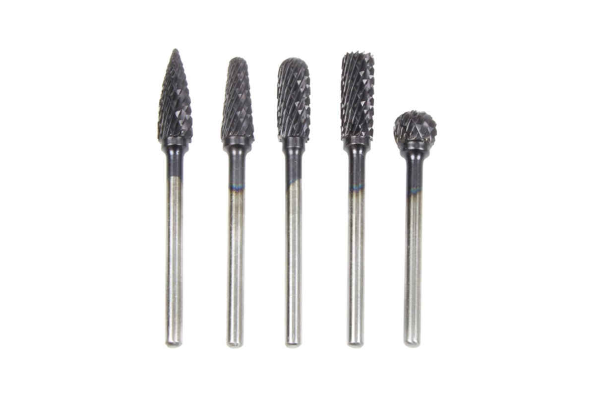 Frézy stopkové karbidové, dřík 3 mm, sada 5 dílů, Triumf