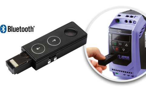 Optistick - Bluetooth, vzdálené připojení frekvenčních měničů Invertek k PC