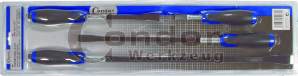 Tvrzené páky montážní carbon-steel, 200 - 300 - 450 - 600 mm, 4 díly, Condor Werkzeug