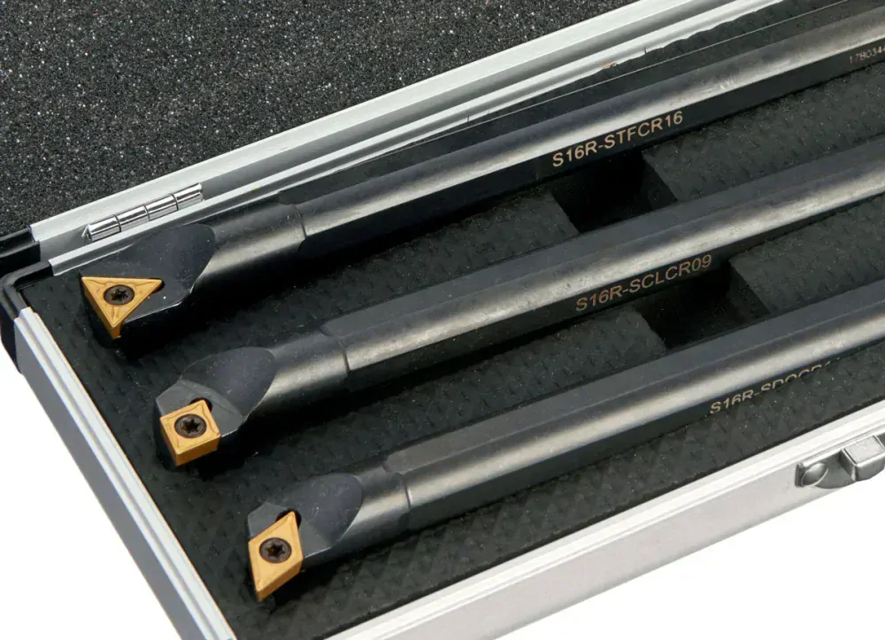 Vyvrtávací tyče pro soustruh vnitřní, 16 mm s výměnnými plátky - sada 3 díly, Warco