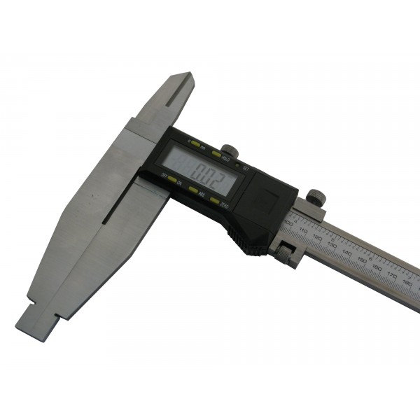 Posuvné měřítko digitální DIN 862, s horními noži, 500mm, KM