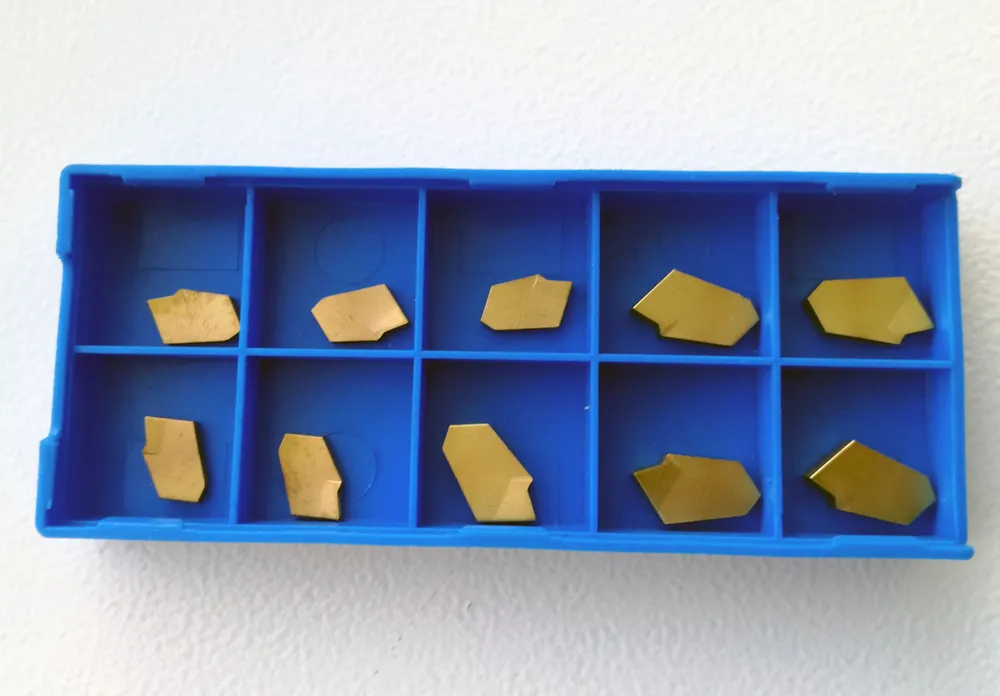 Náhradní VBD plátky GTN 2 a GTN 3, vhodné pro upichovací soustružnické držáky, 5 + 5 ks, Warco