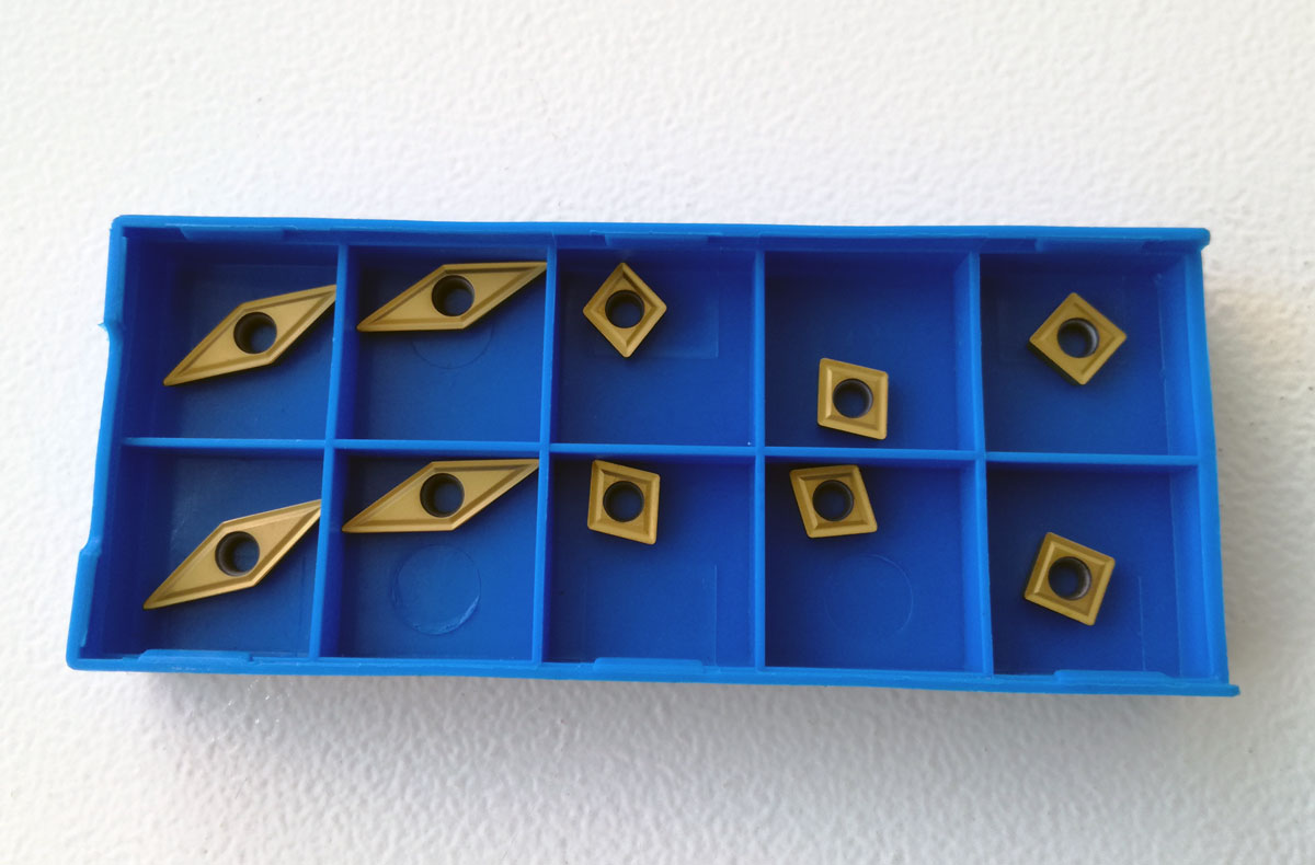 Náhradní VBD (typ VCMT 11, CCMT 06, SCMT 06) pro soustružnické sady 9681, 9682, 9683, 10ks, Warco