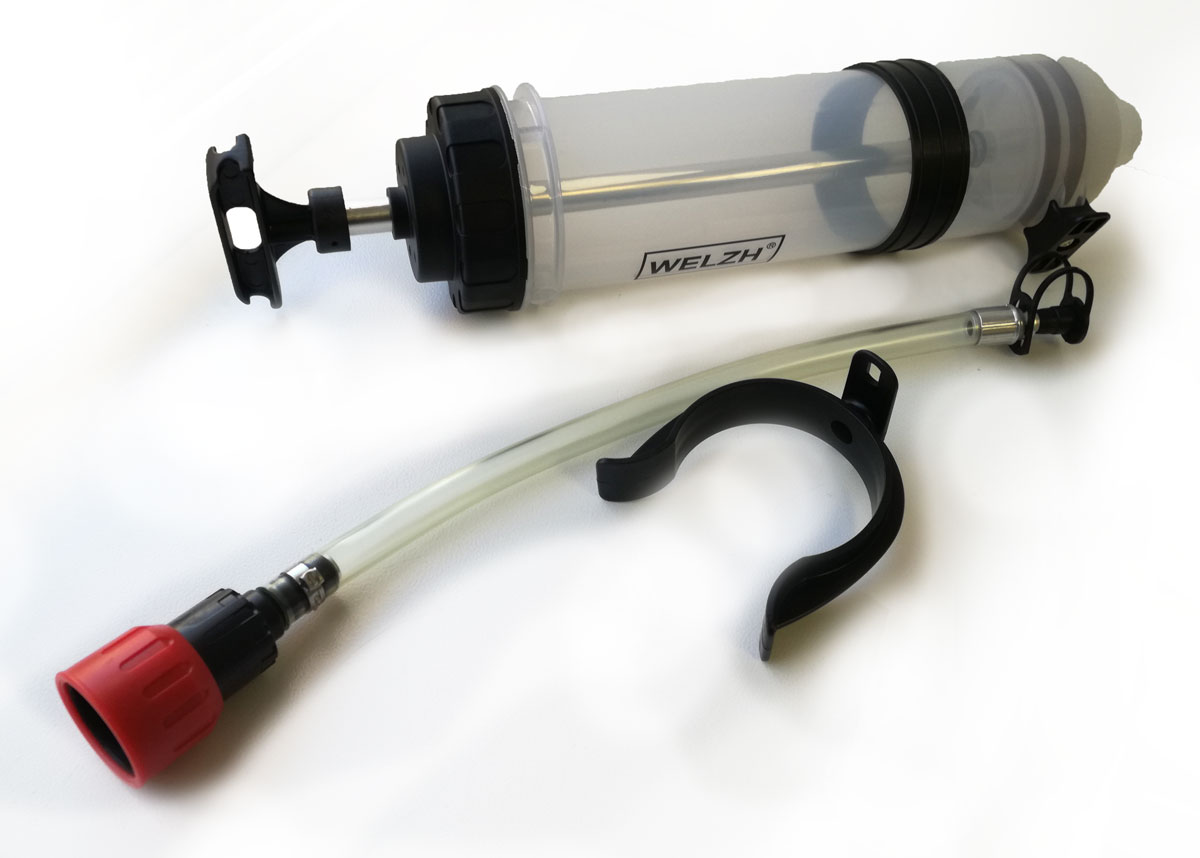 Sací a plnící pumpa pro výměnu olejů a provozních kapalin, 1.5l, Welzh