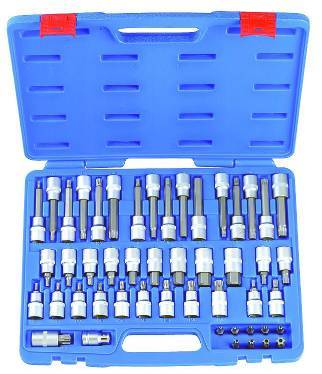 Hlavice zástrčné 1/2", Inbus - Torx - XZN, sada 49 dílů, Condor Werkzeug