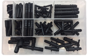 Sada plastových spojek na hadice, 113 dílů, Welzh