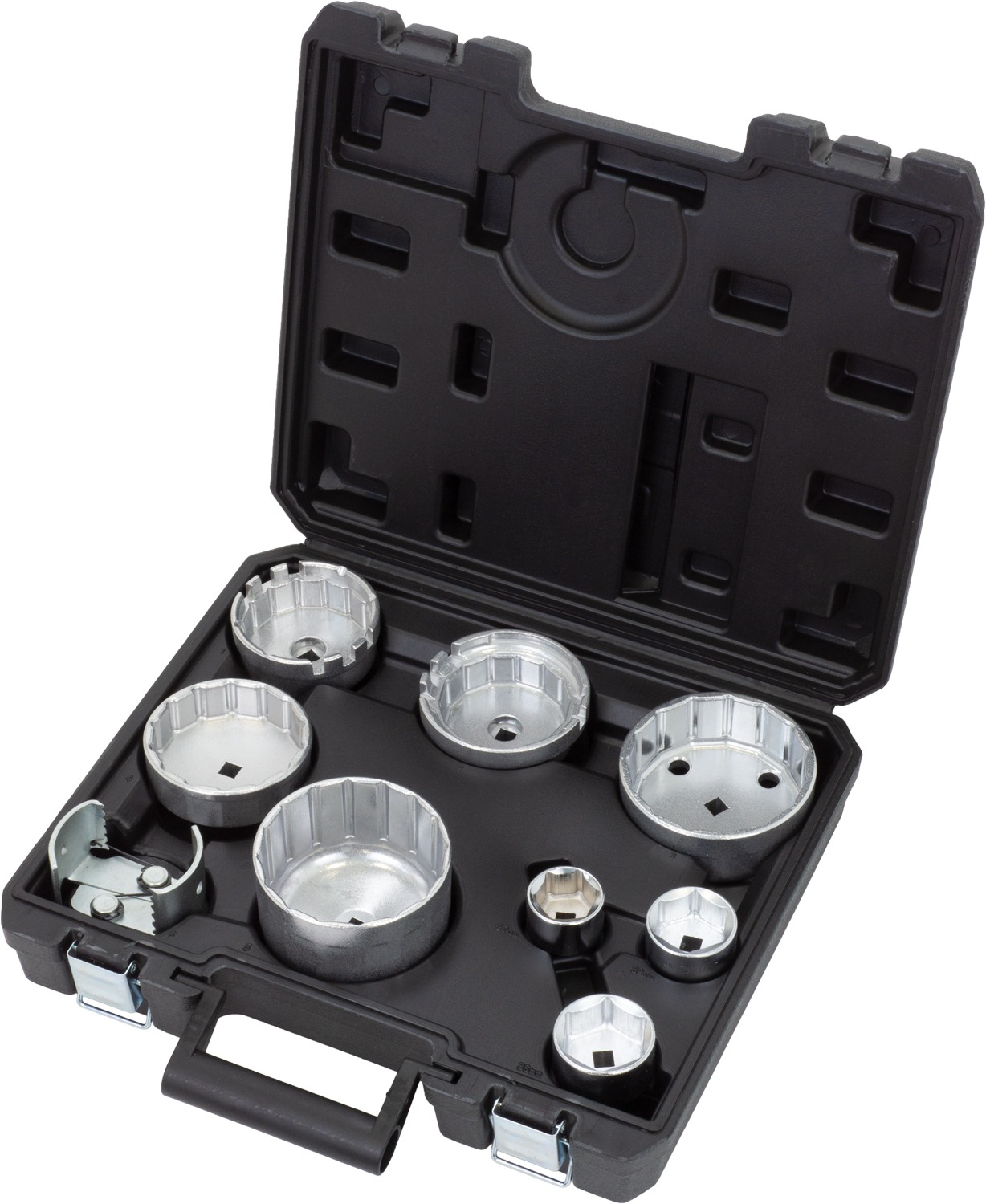 Hlavice nástrčné 3/8“, na olejové filtry, sada 9 dílů, Welzh