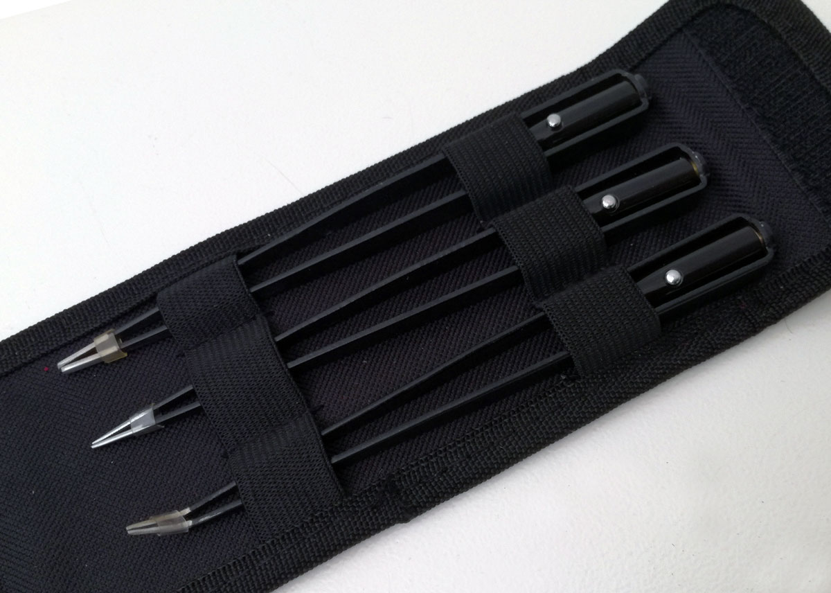 Pinzety s LED osvětlením, sada 3 ks, Welzh