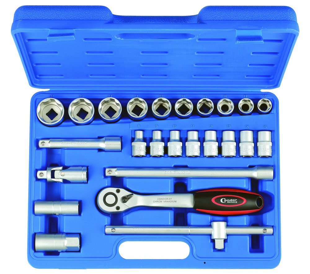 Gola sada 1/2" 8-32 mm, sada 25 dílů, Condor Werkzeug