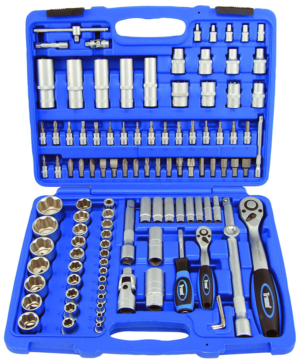 Gola sada 1/4" + 1/2", Super-Lock 4 - 32 mm, 108 dílů, Triumf