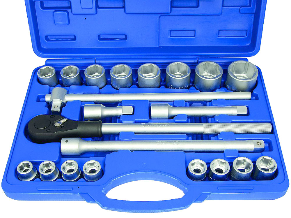 Gola sada 3/4", 6 hran 19 - 50 mm, 21 dílů, Condor Werkzeug