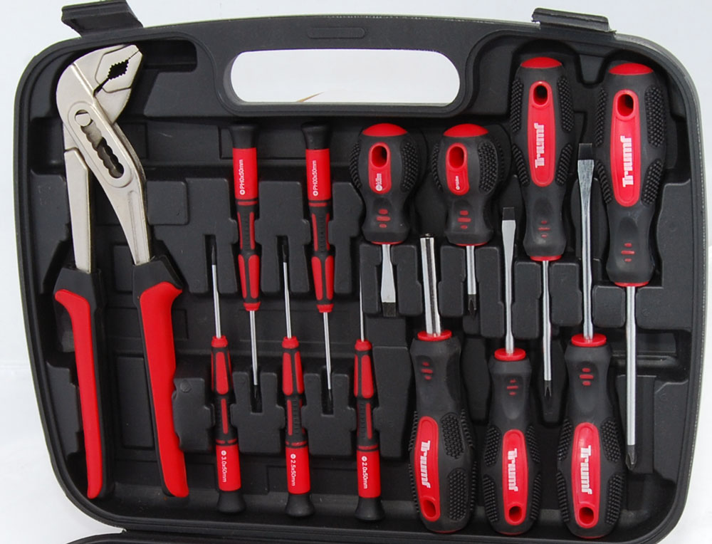 Sada nářadí v kufru, 1/4", Super-Lock 4- 13 mm, 57 dílů, Triumf