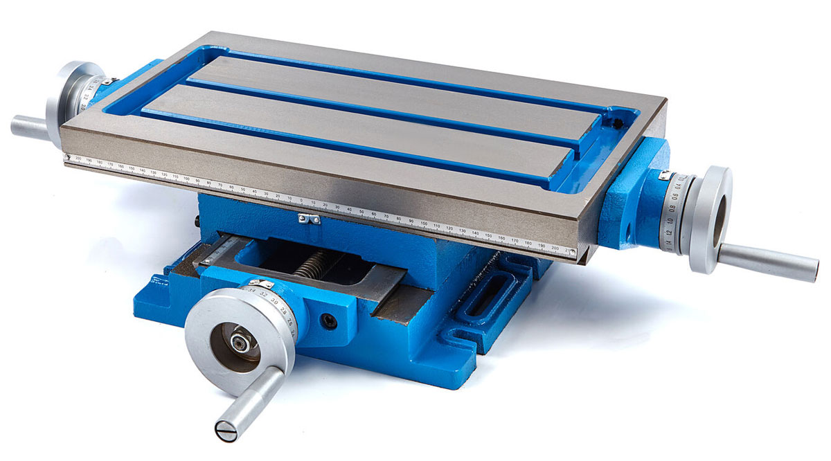 Křížový stůl 430 x 240 mm pro frézování nebo vrtání, 43 kg