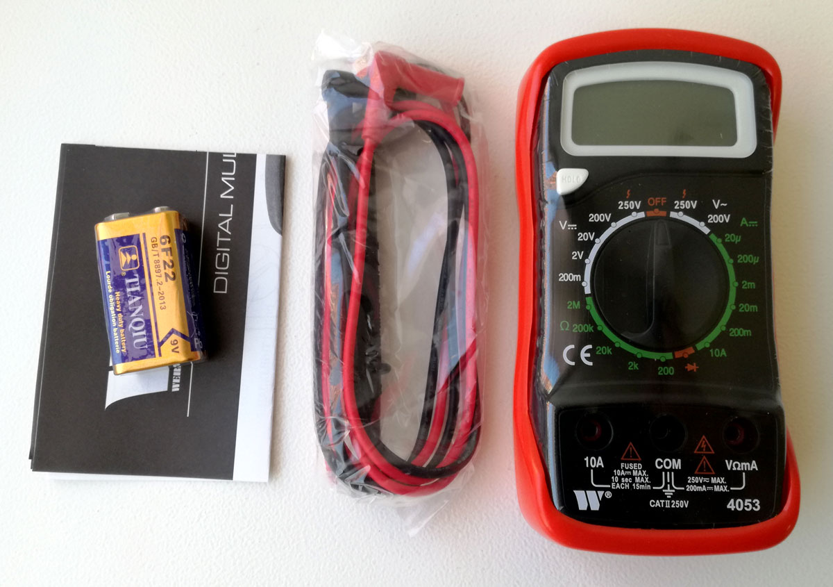 Profesionální digitální multimetr, mnoho funkcí, Welzh