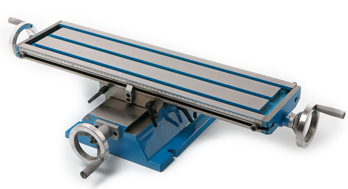 Křížový stůl 700 x 180 mm pro frézování nebo vrtání, 55 kg