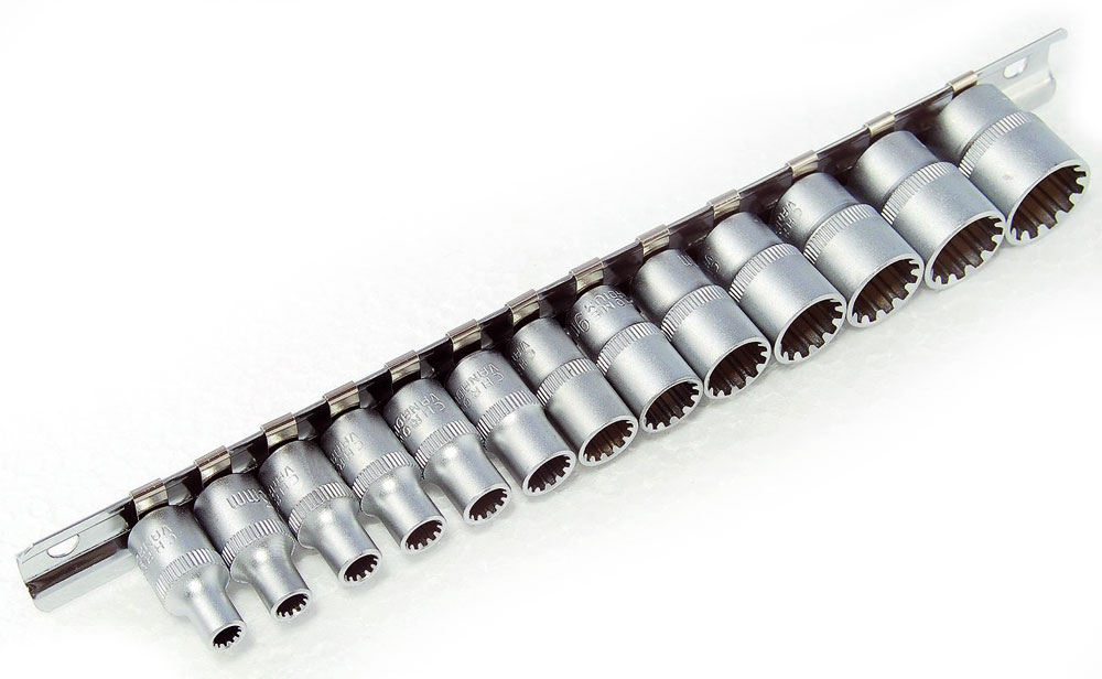 Hlavice nástrčné 1/4", VarioPlus 4 - 14 mm, sada 13 dílů, Triumf