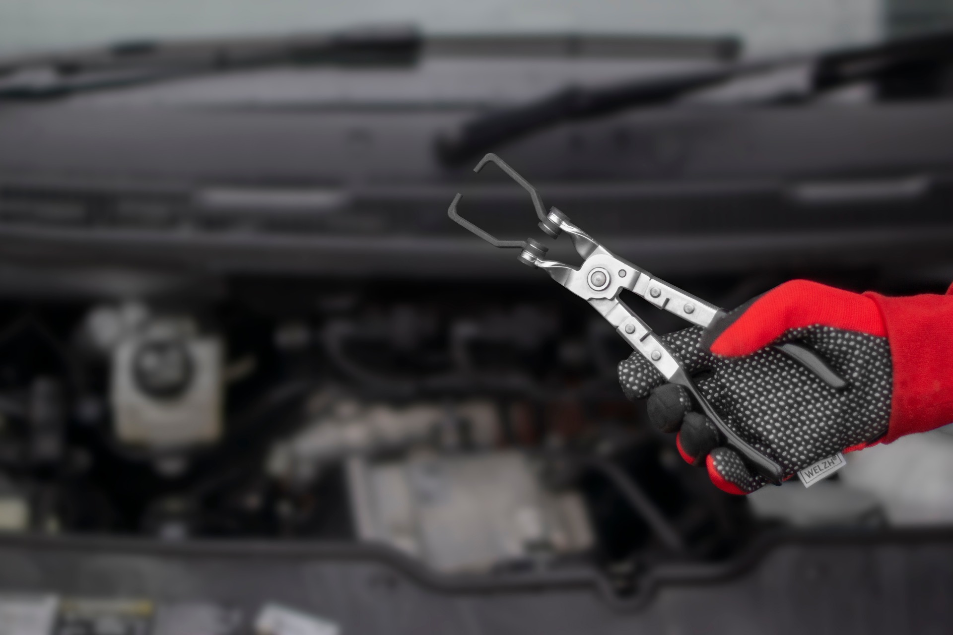 Kleště na palivové potrubí, flexibilní hlava, Welzh