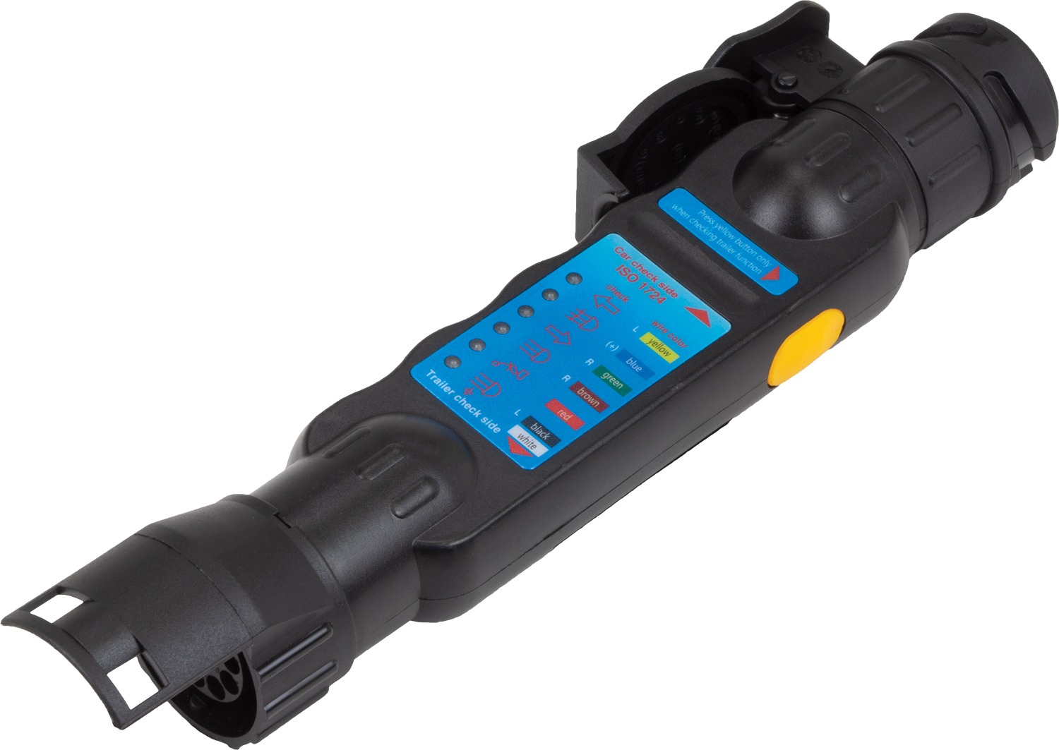 Elektronický tester zásuvky tažného zařízení 7 a 13 pinů, Welzh