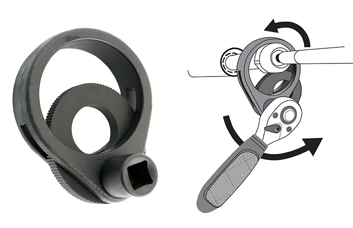 Nástroj pro demontáž a instalaci axiálních kloubů / vzpěr posilovačů řízení, 22 - 55 mm, Welzh