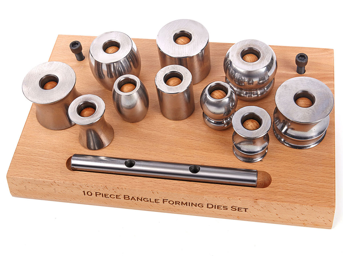 Přípravek na formování a výrobu kovových náramků, sada 10 přípravků