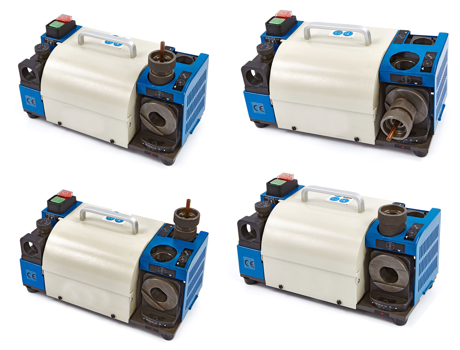 Profesionální bruska na vrtáky Model Deluxe 13, do průměru až 13 mm, se sadou kleštin ER 20, 10 kg