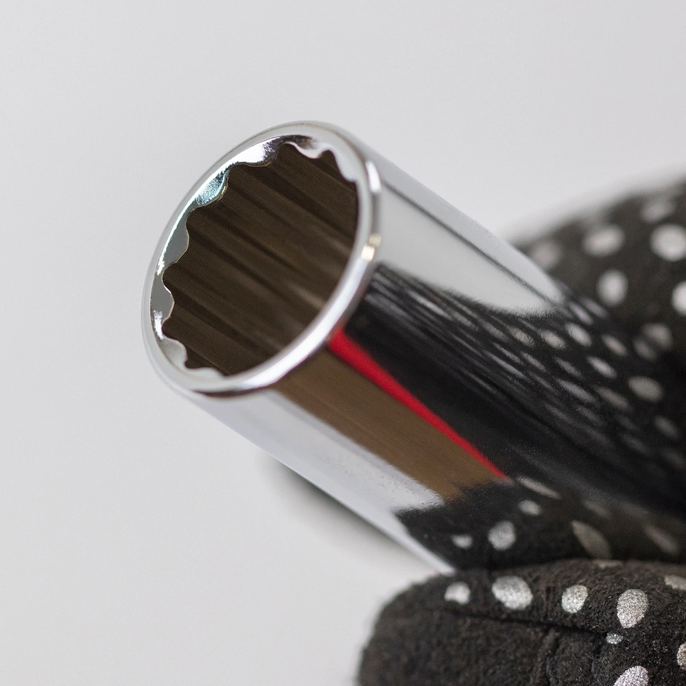 Gola sada 1/4", standardní a prodloužené hlavice, 12 hran, bity, 57 dílů, Welzh