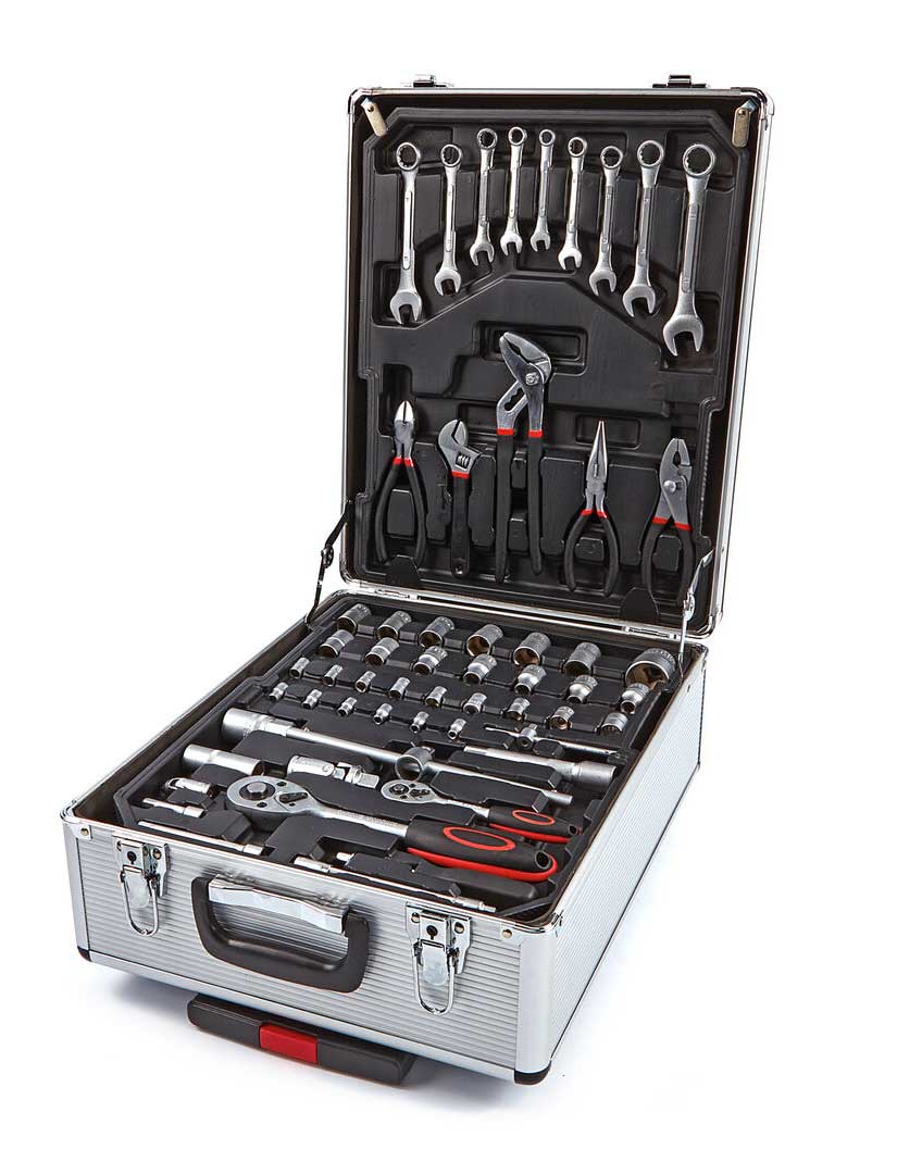 Vozík/kufr s nářadím na kolečkách, 599 dílů, 12.5 kg