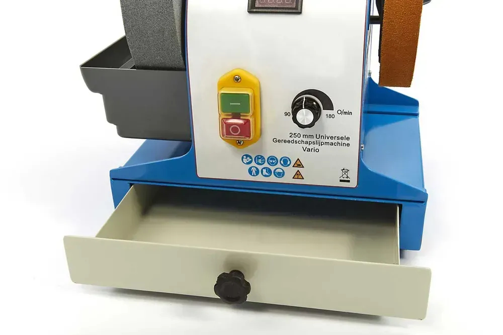 Univerzální bruska na nože a nástroje, 250 mm, variabilní otáčky, 18 kg