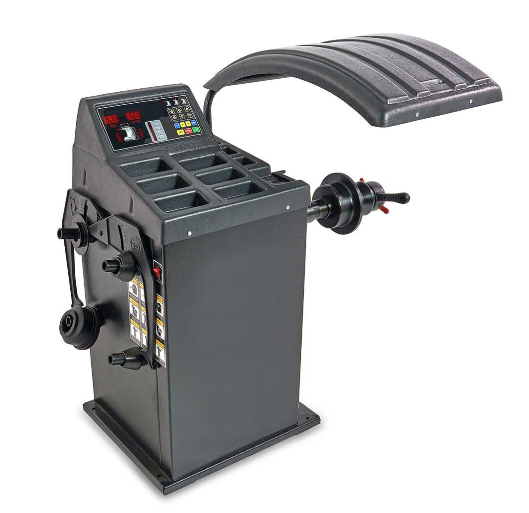 Profesionální vyvažovačka auto pneumatik 10" - 24", 105 kg