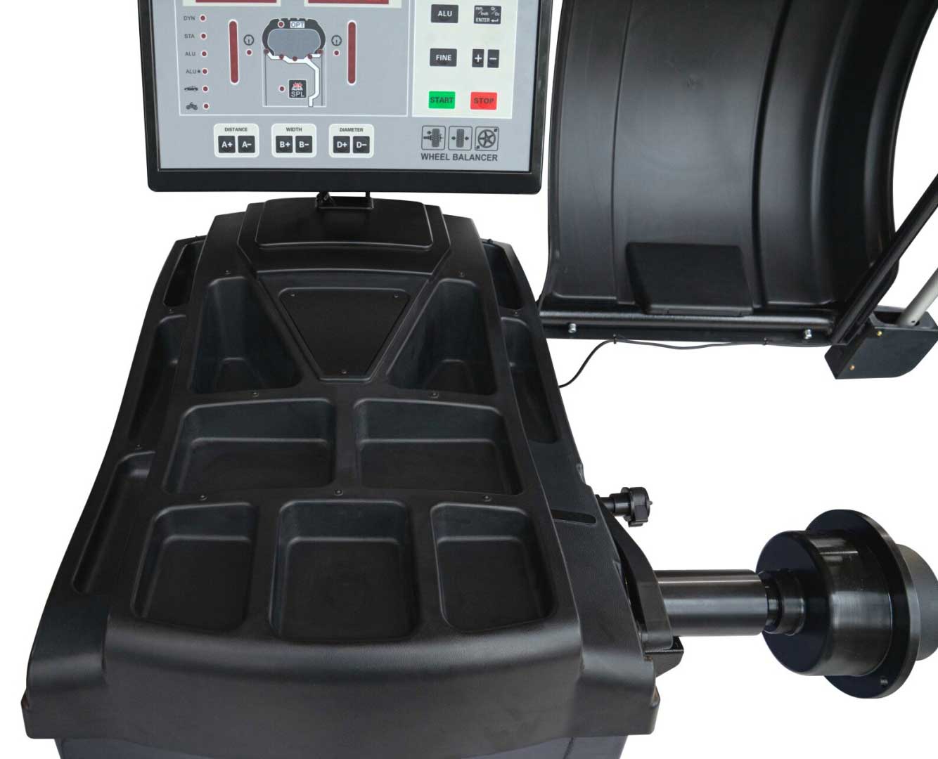 Vyvažovačka pneumatik XL 3D, pro auta a dodávky, Weber