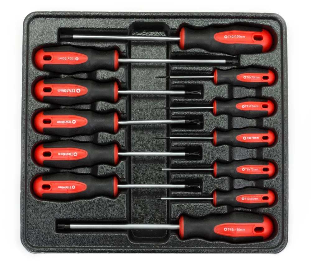 Sada šroubováků torx - T-profil, 12 dílů, Welzh