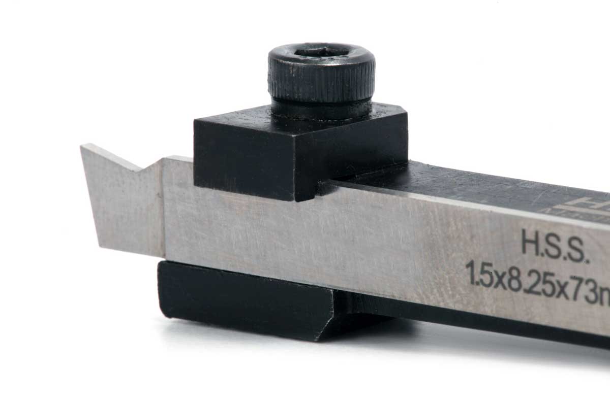 Soustružnický upichovací držák 8 mm s výměnným HSS plátkem