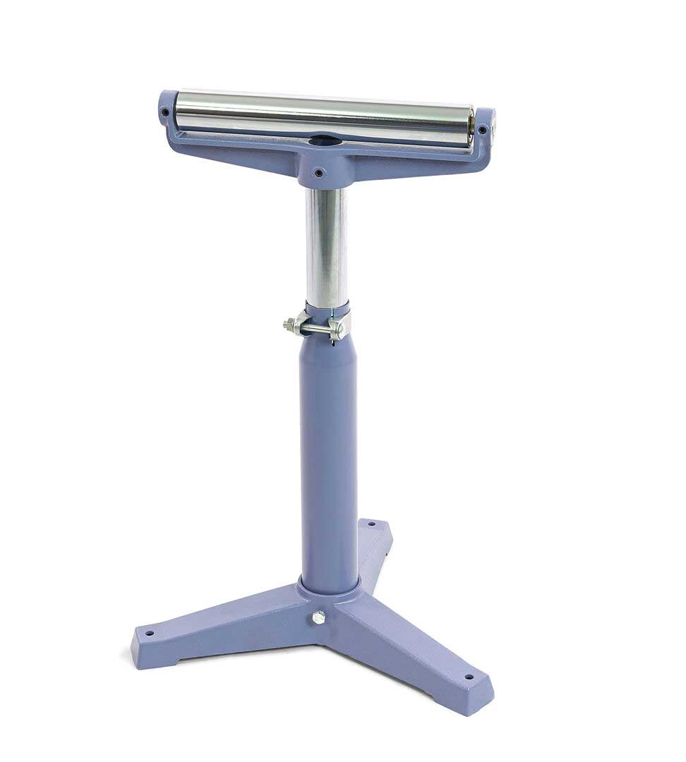 Robustní podávací stojan pro strojní pily s rolnou, 610 - 920 mm, nosnost až 120 kg