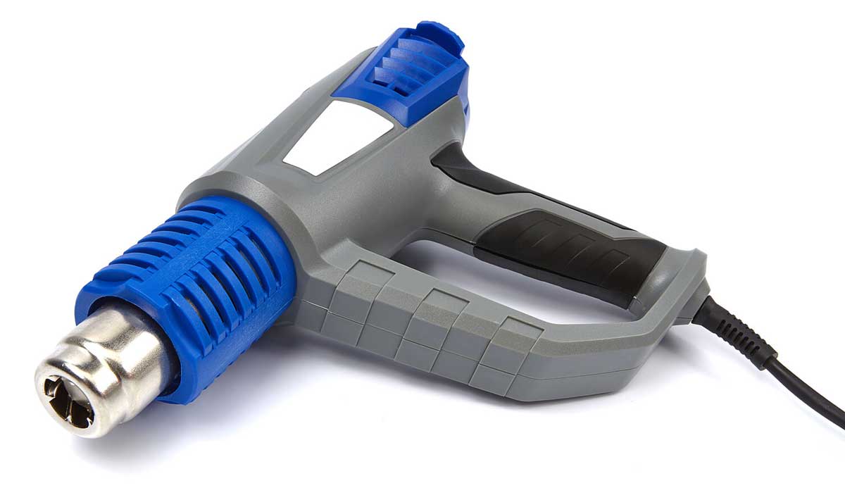 Nastavitelná horkovzdušná pistole s nástavci a příslušenstvím, 2000 W