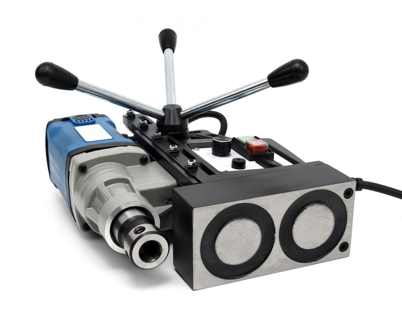 Magnetická vrtačka 35 mm - přenosná vrtačka s vario otáčkami, 11 kg