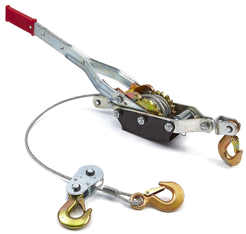 Pákový lanový ruční kladkostroj, vyprošťovací hupcuk, naviják , 4000 kg