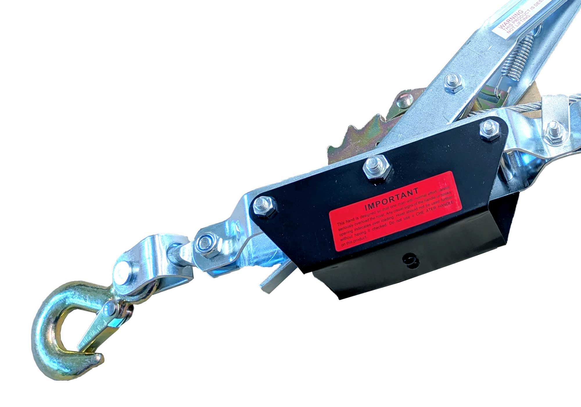 Pákový lanový ruční kladkostroj, vyprošťovací hupcuk, naviják , 2000 kg