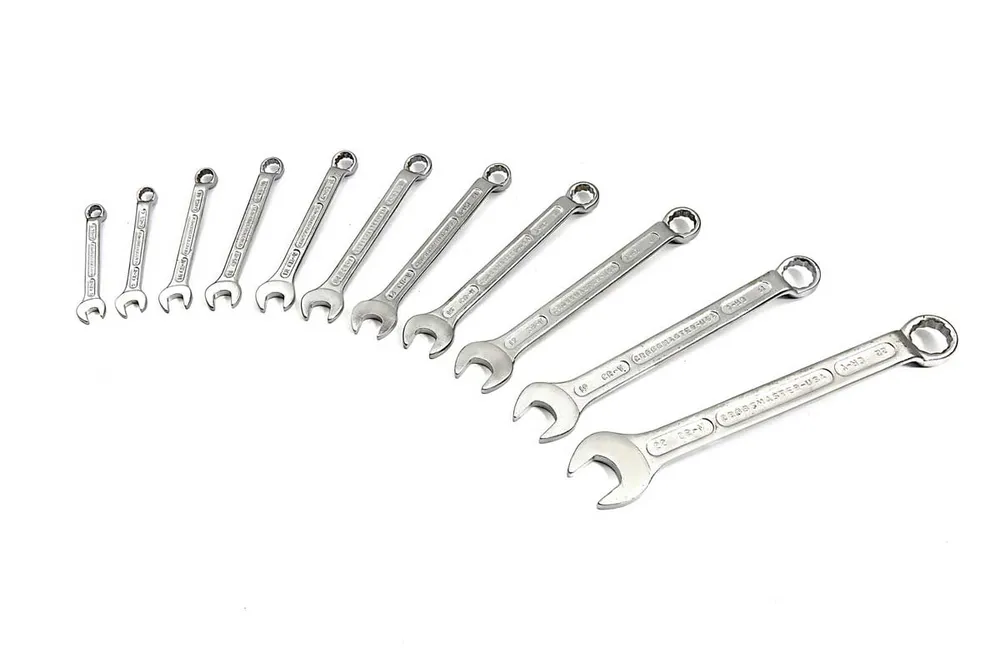 Klíče očkoploché  8 - 22 mm, sada 11 dílů, v plastovém pořadači, metrické