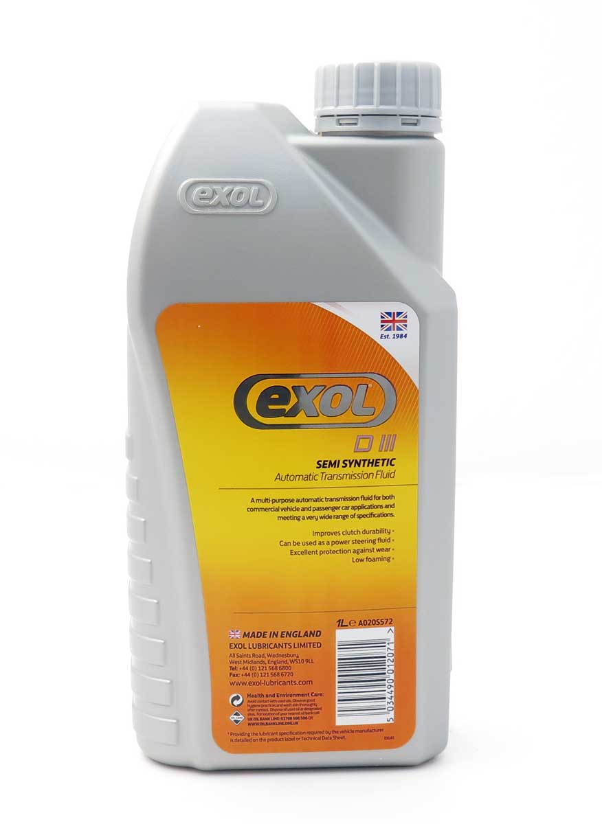 Exol Autotrans D III, částečně syntetická kapalina pro automatické převodovky, 1l