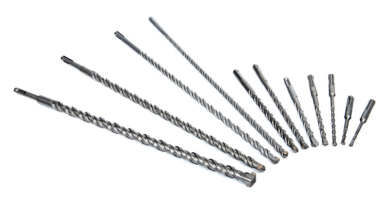 Vrtáky do betonu 5 - 20 mm , SDS Plus , sada 11 kusů v hliníkovém kufru