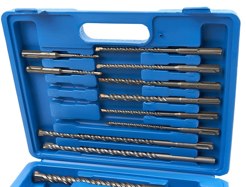 Sada vrtáků a sekáčů do betonu SDS Plus, 15 dílů