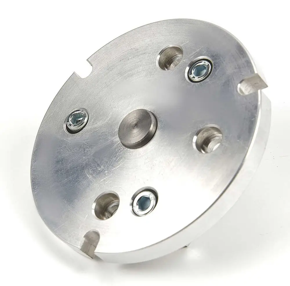 Příruba 100 mm s upínací sadou pro otočné stoly HV4, HV6, 110 mm, 150 mm, vhodné pro sklíčidlo 80 mm