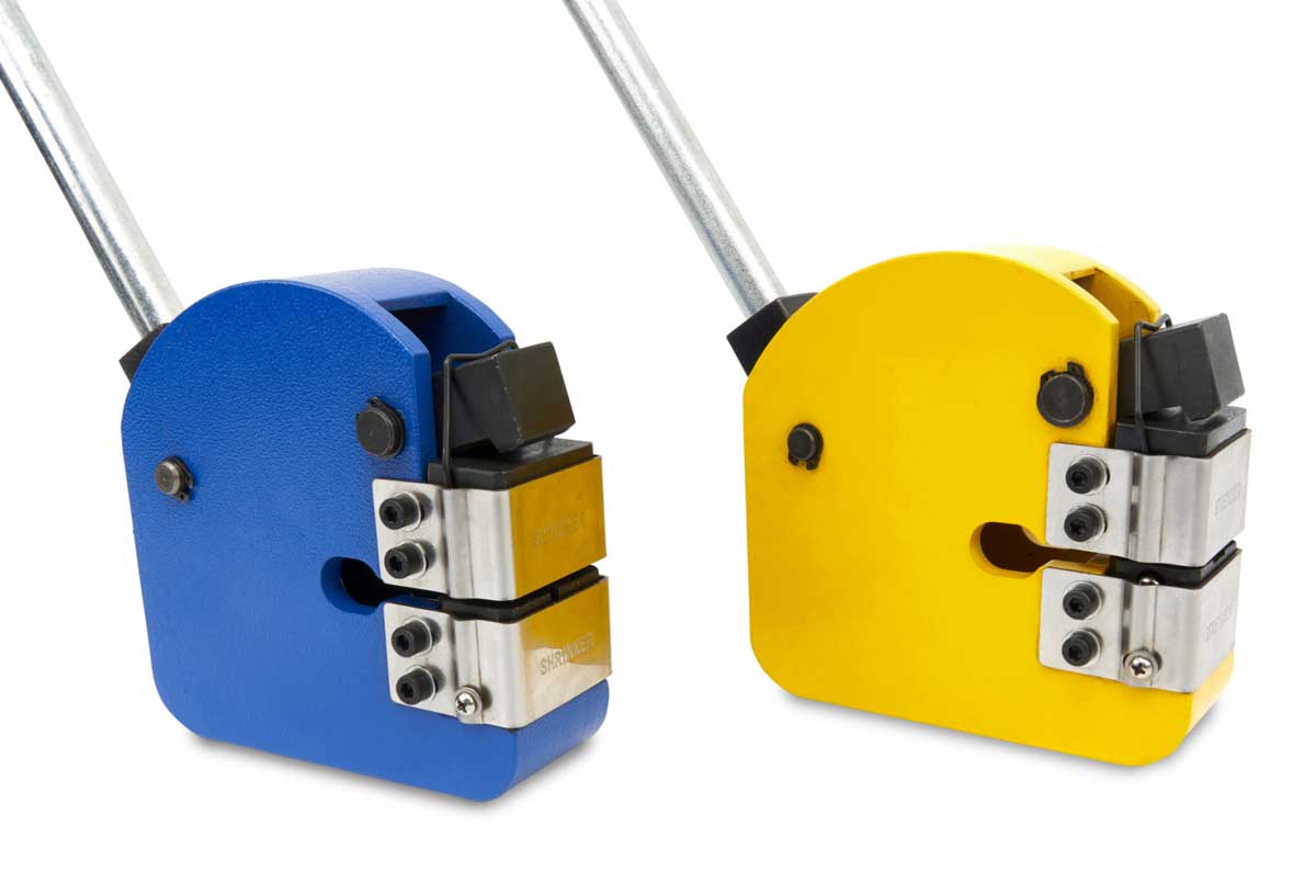 Stroje pro vytahování a zmenšování ohybů a lemů s extra hloubkou 63 mm - sada 2 stroje, 14 kg