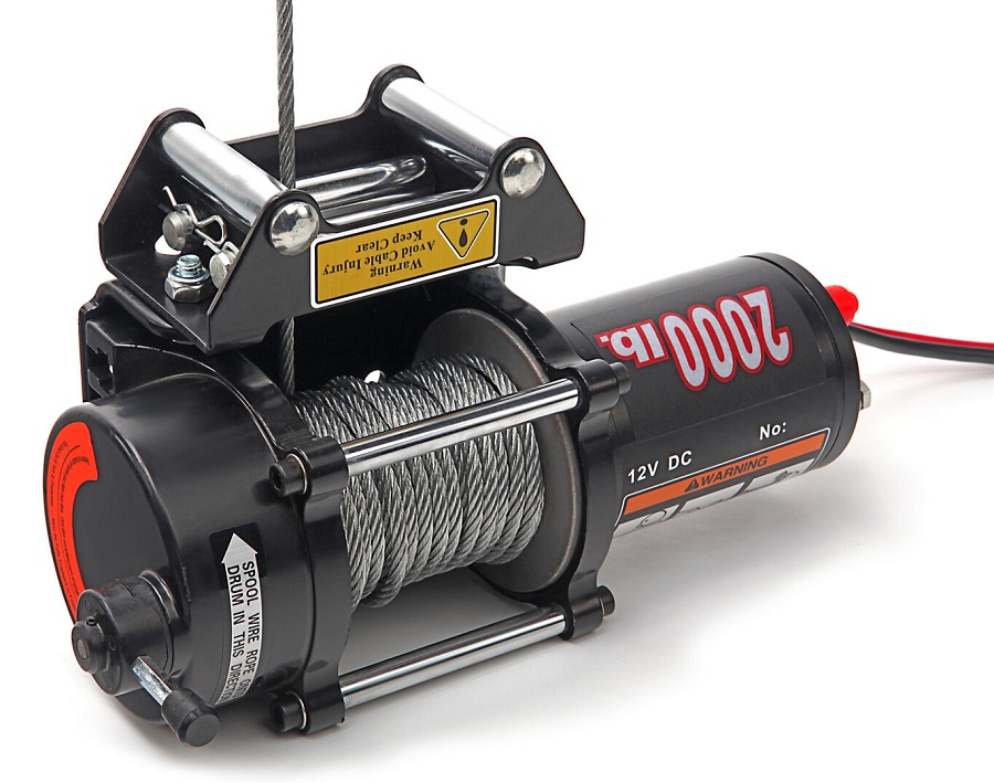 Elektrický lanový naviják 900 kg - 2000 lb, 12 V
