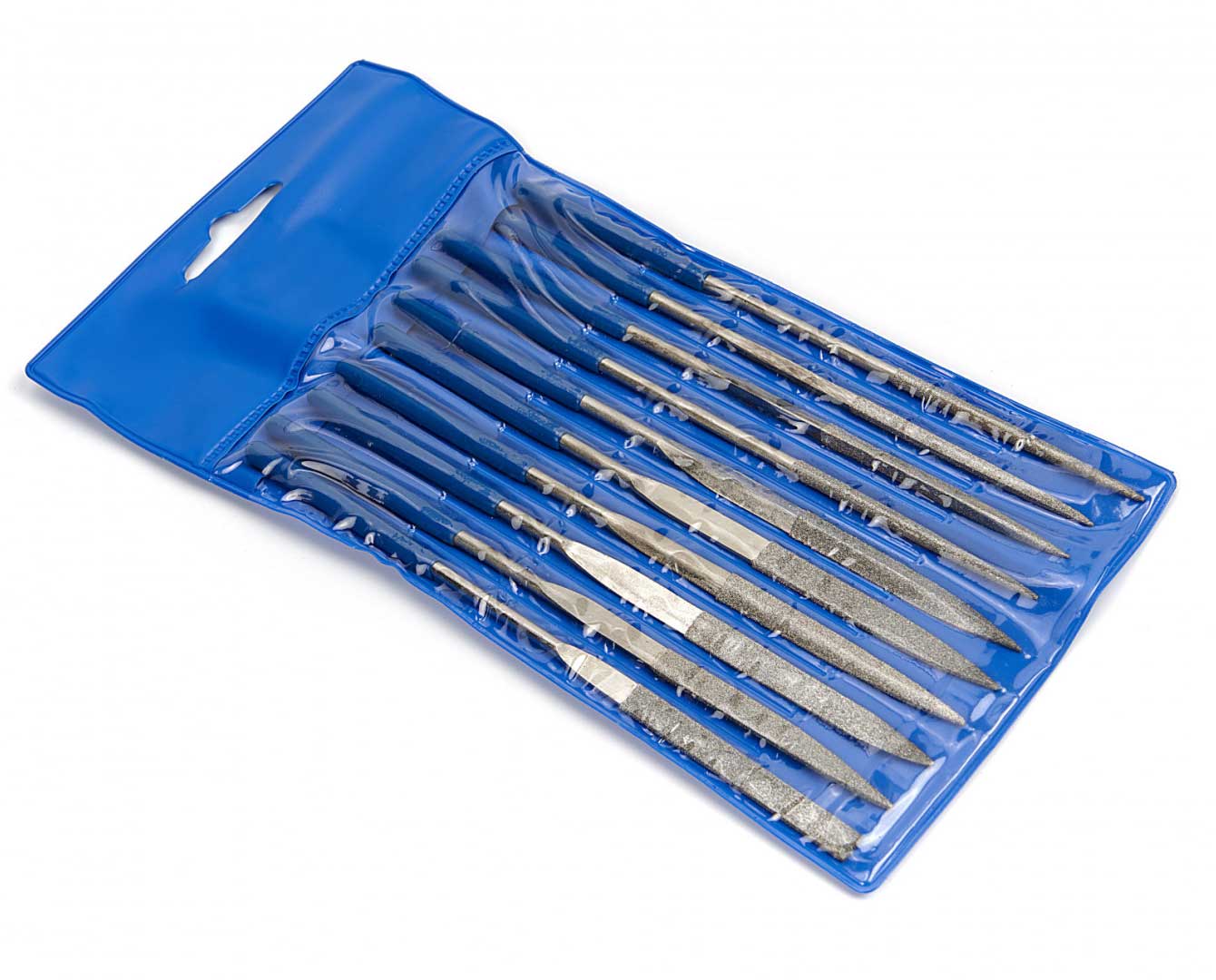 Pilníky jehlové diamantové, sada 10 dílů