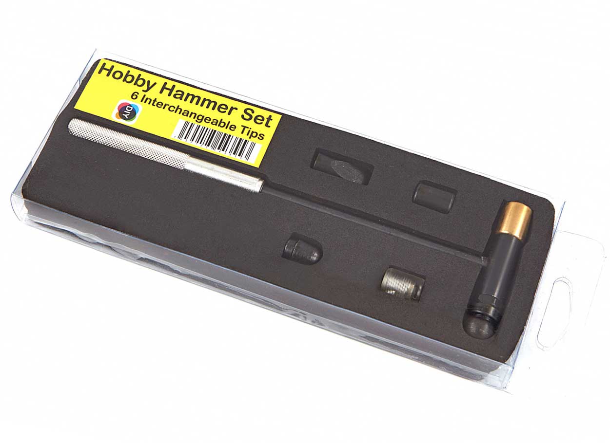 Kovotepecké mini kladívko se sadou výměnných nástavců / hlav, 7 dílů