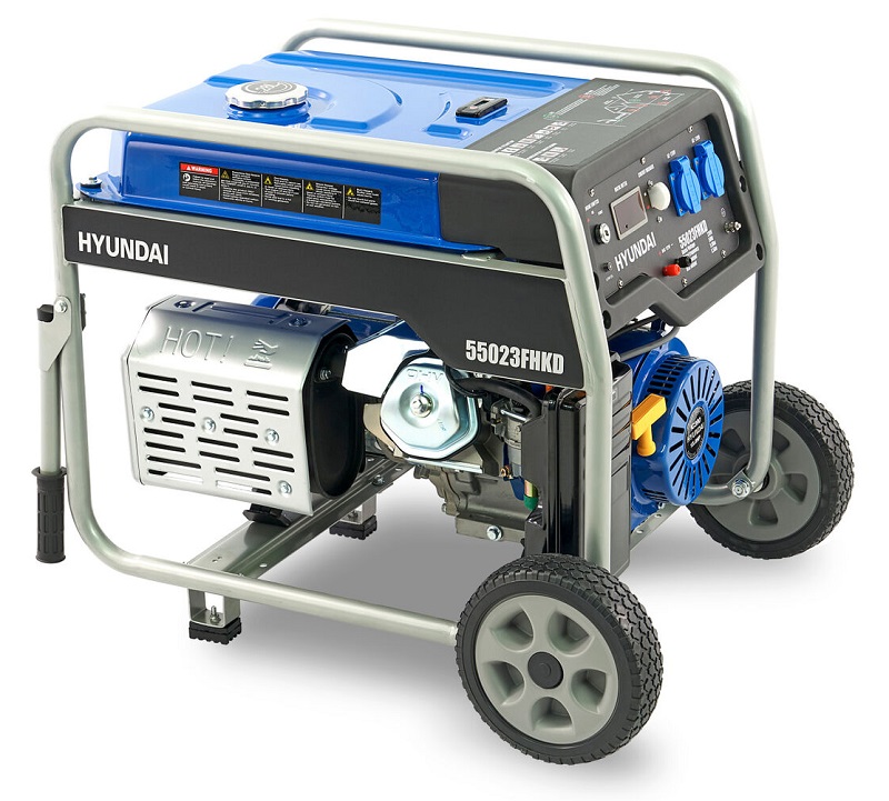 Generátor, elektrocentrála, agregát 5.5 kW, 390cc OHV benzínový motor, HYUNDAI